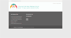 Desktop Screenshot of colpsicopedrosario.com.ar