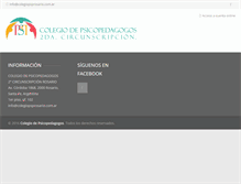 Tablet Screenshot of colpsicopedrosario.com.ar